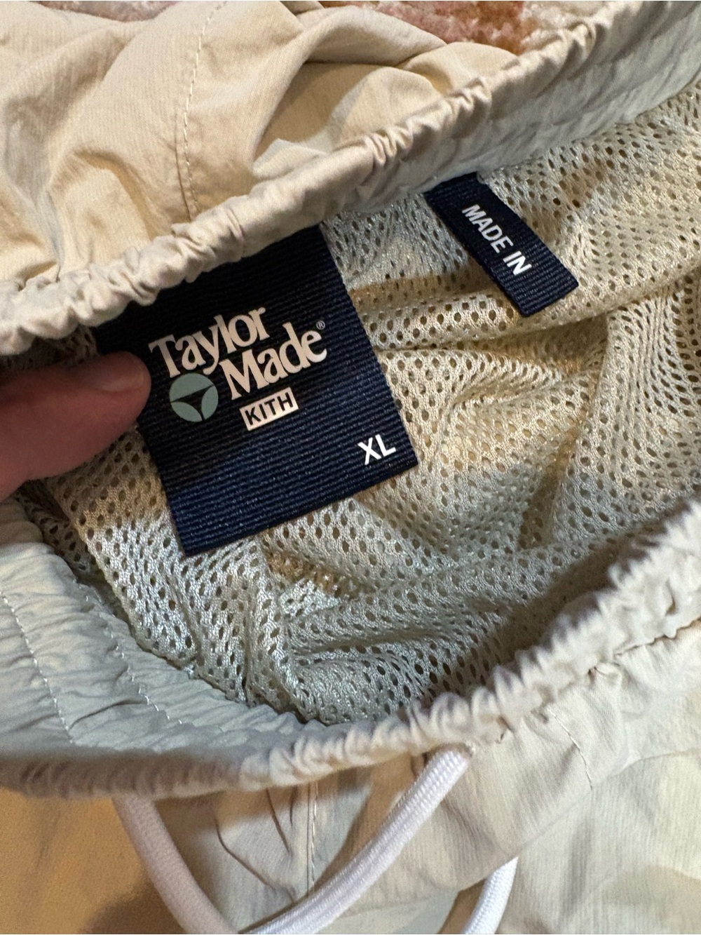 Rare Kith TaylorMade Beige Drawstring Joggers - Picture 8 of 10